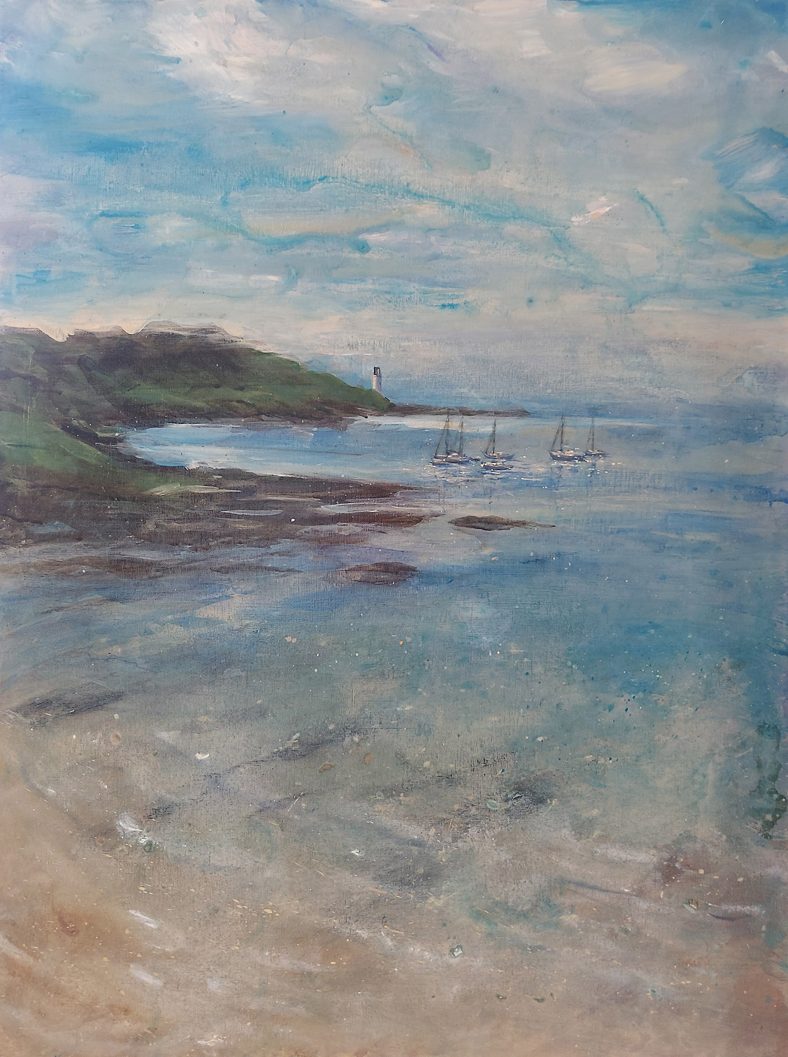 St Anthony's Head, Oil on Canvas, 81x61cms, 32x24 inches, Framed 96x78cms, 38x30.5 inches, £2900